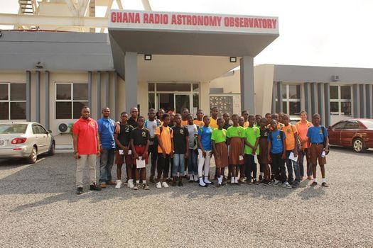 Educational visit at the Ghana Radio Astronomy Observatory at Kutunse.